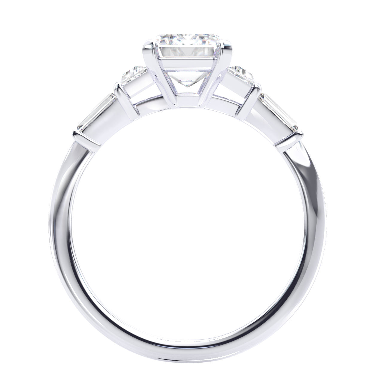 Janelle engagement ring in white gold