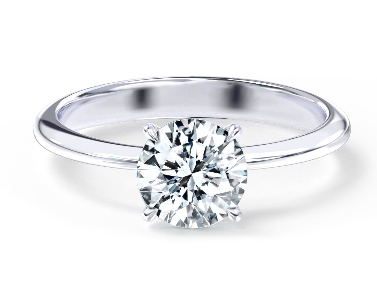 Eden engagement ring in white gold