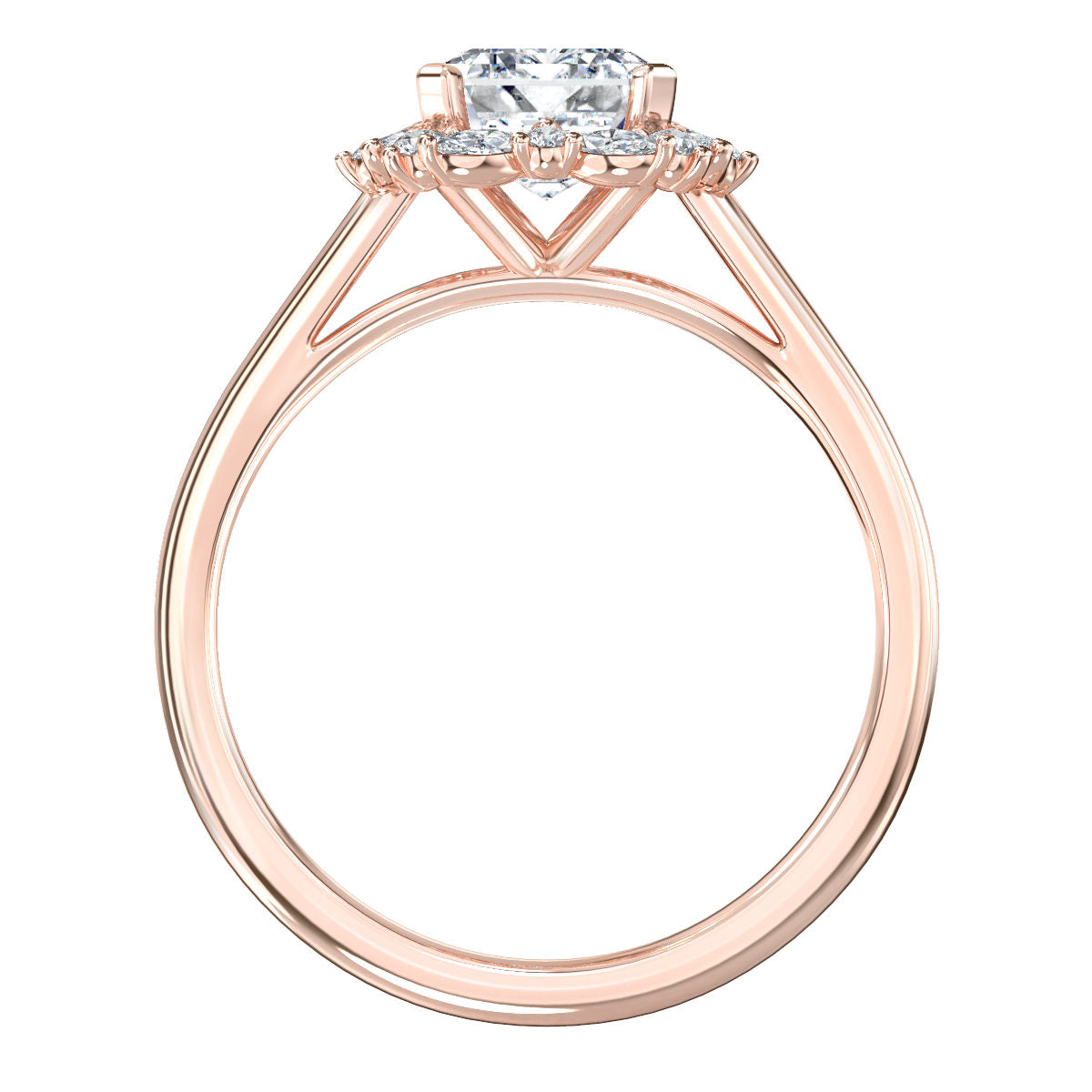 Adonia engagement ring in rose gold