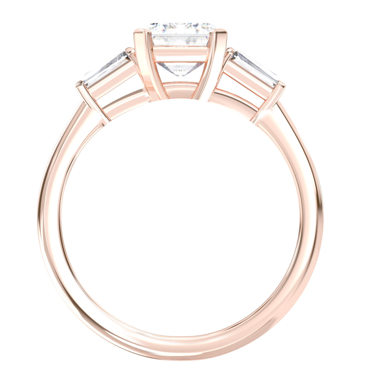 Naomi engagement ring in rose gold