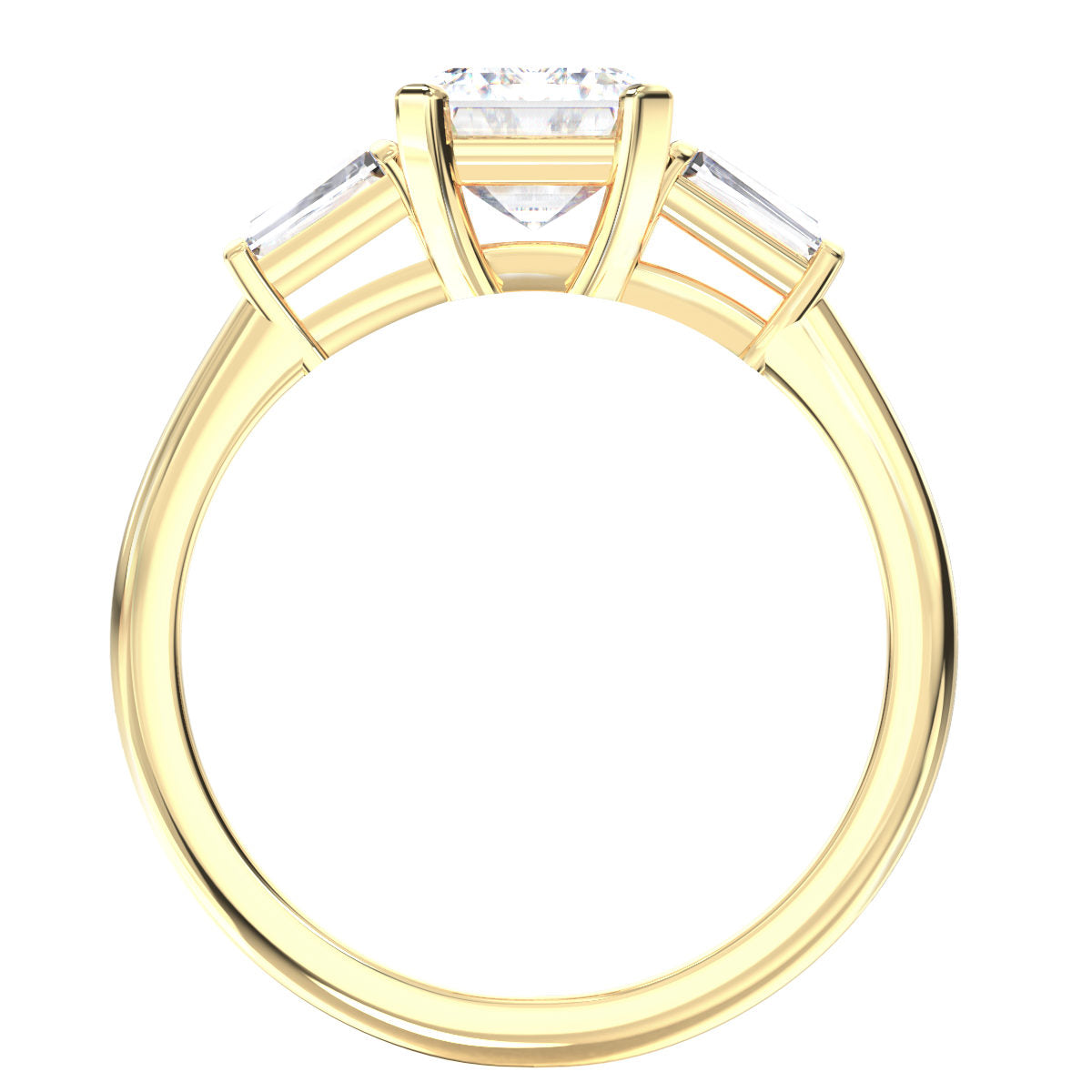 Janet engagement ring in yellow gold