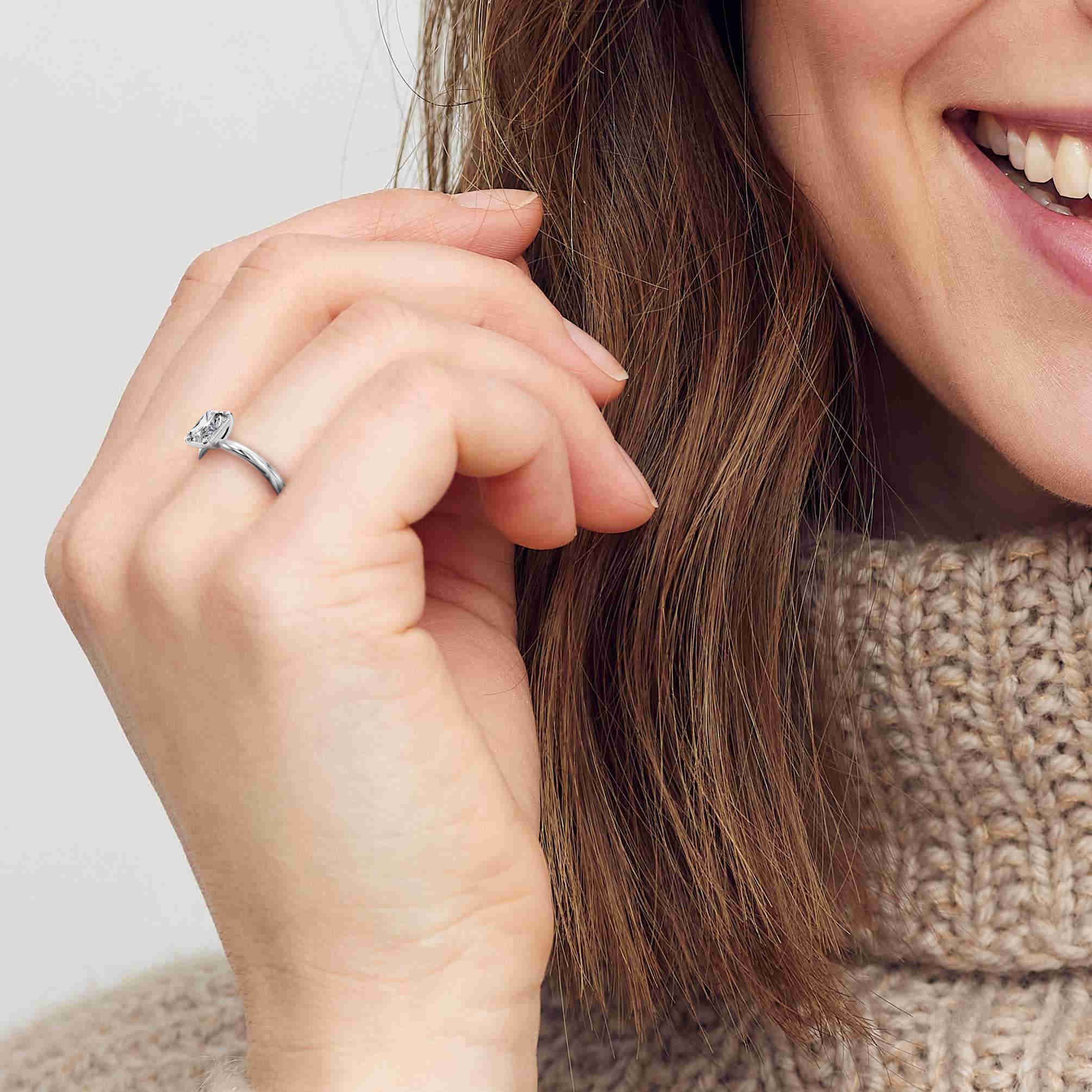 Ardelia engagement ring in white gold