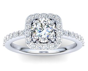 C025 Elga Halo Diamond Engagement Ring